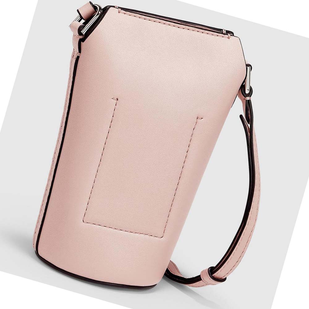 Women's Ecco Textureblock Pot Bags Pink | Canada 293YXF